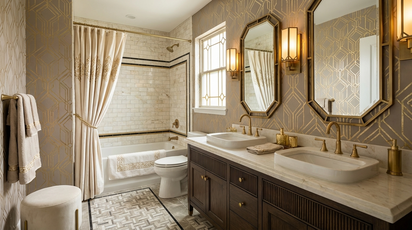 Art Deco bathroom